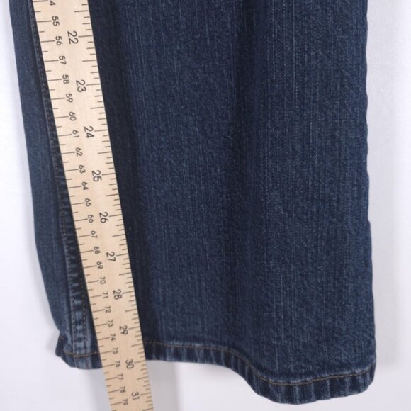 Harley Davidson Semi‎ Flare Straight Mid Rise Jeans Size 8 Long - Picture 9 of 14